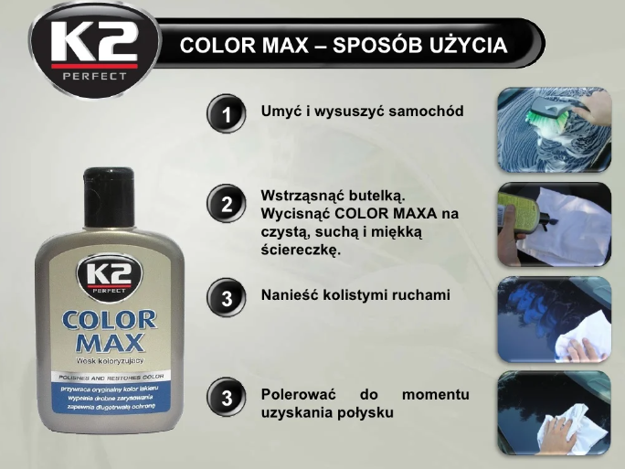 CERA COLOR MAX BLANCO PARA VEHICULO 500ML